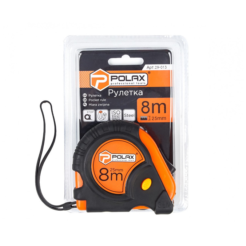Рулетка 8*25mm "POLAX" 29-013