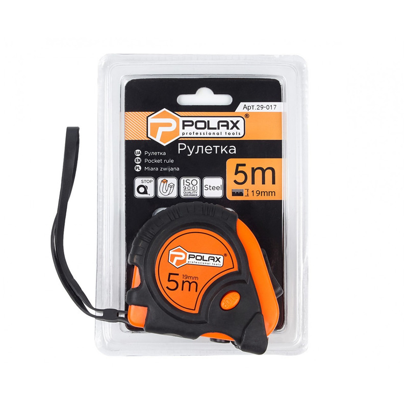 Рулетка 5 * 19mm "POLAX" 29-017