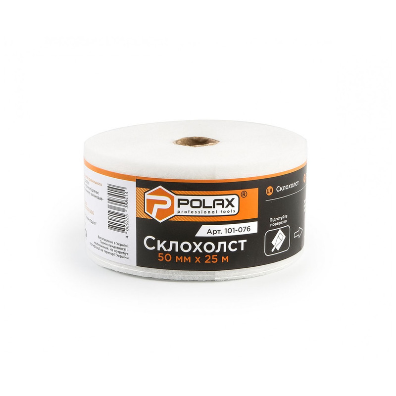 Стеклохолст армированный 50 мм х 25 м "POLAX" 101-076