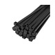 Стяжка нейлоновая 5х300мм, черная (уп.=100 шт.) "POLAX" 37-110