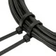 Стяжка нейлонова 5х400мм, чорна (уп.= 100 шт.) "POLAX" 37-114