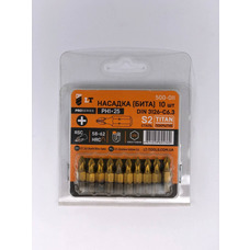 Насадка РН1*25мм, 1/4", S2, Титан "LEVTOOLS" 500-011