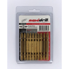 Насадка PH2*PZ2*65мм, 1/4", S2, Титан "LEVTOOLS" 500-042