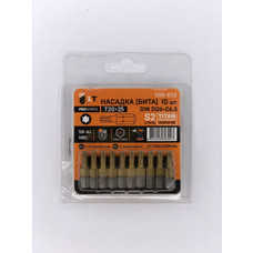 Насадка Т20*25мм, 1/4", S2, Титан "LEVTOOLS" 500-052