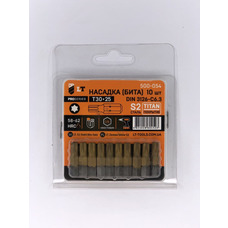 Насадка Т30*25мм, 1/4", S2, Титан "LEVTOOLS" 500-054