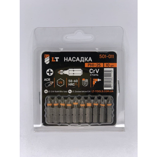 Насадка РН1*25мм, 1/4", CrV "LEVTOOLS" 501-011