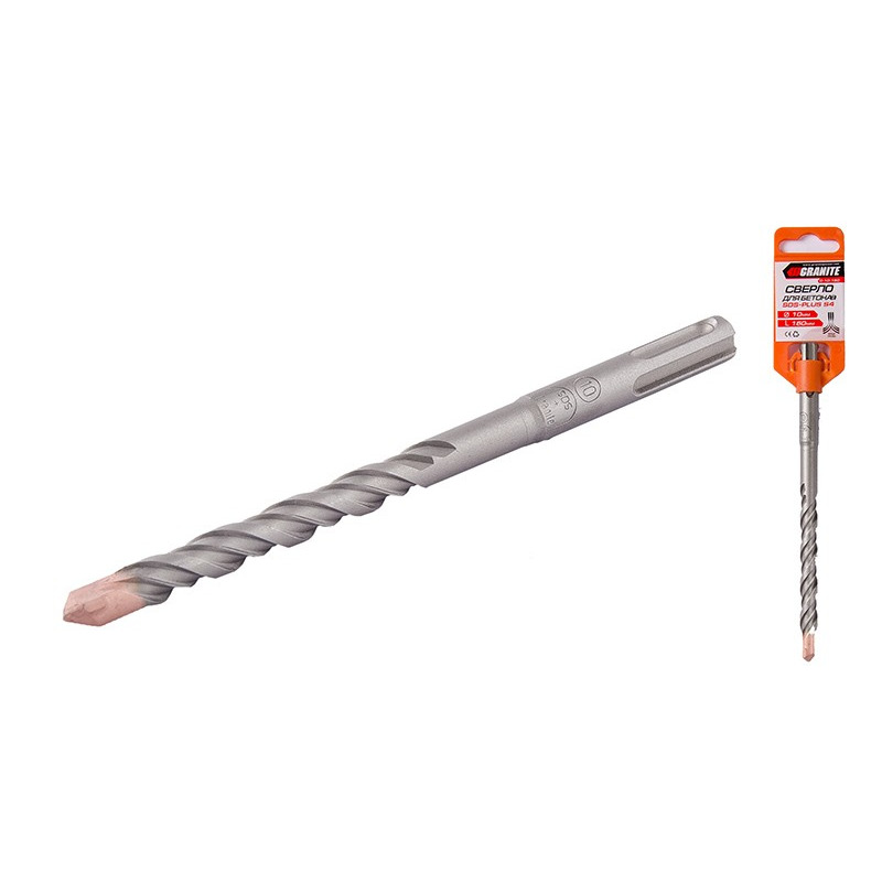 Сверло для бетона SDS-PLUS S4 10*160 мм GRANITE 0-10-160