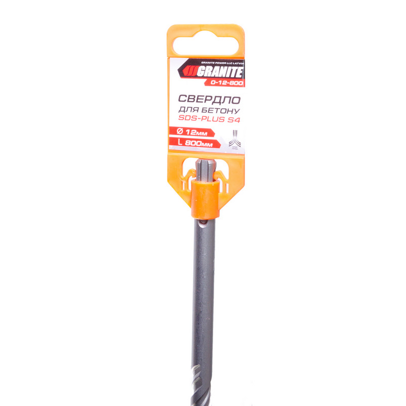 Свердло для бетону SDS-PLUS S4 12* 800 мм GRANITE 0-12-800