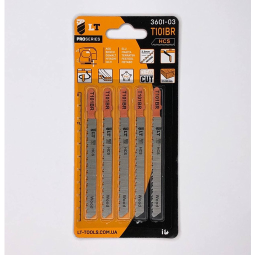 Пильне полотно для електролобзика T101 BR HCS, PROSERIES "LEVTOOLS" 3601-03