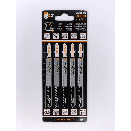 Полотно для електролобзика T301CD HCS "LEVTOOLS" 3701-10