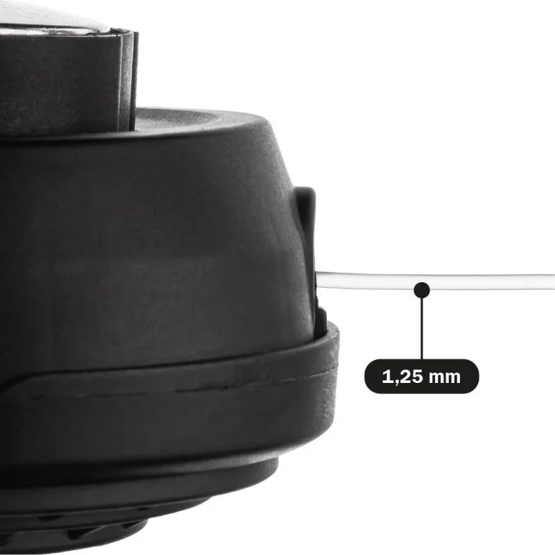 Катушка для триммера M10x1,25, диаметр жилки max 3.0mm, металлическая кнопка "POLAX" 70-094