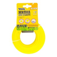 Леска для триммера 3,00 мм* 15 м, "квадрат" MASTER TOOL 19-1430