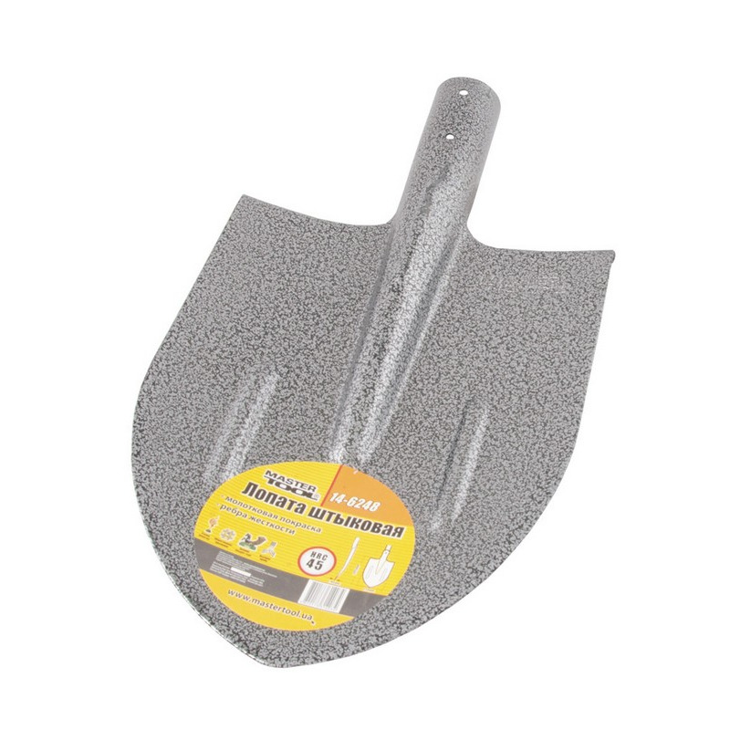Лопата штыковая 210*290*405 мм молотковая покраска 0,7 кг MASTER TOOL 14-6248
