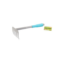 Грабли садовые с пластиковой ручкой 5 зубов 300*90 мм MASTER TOOL 14-6183
