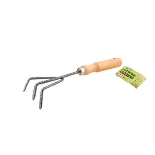 Розрихлювач садовий з дерев'яною ручкою 250*90 мм MASTER TOOL 14-6190