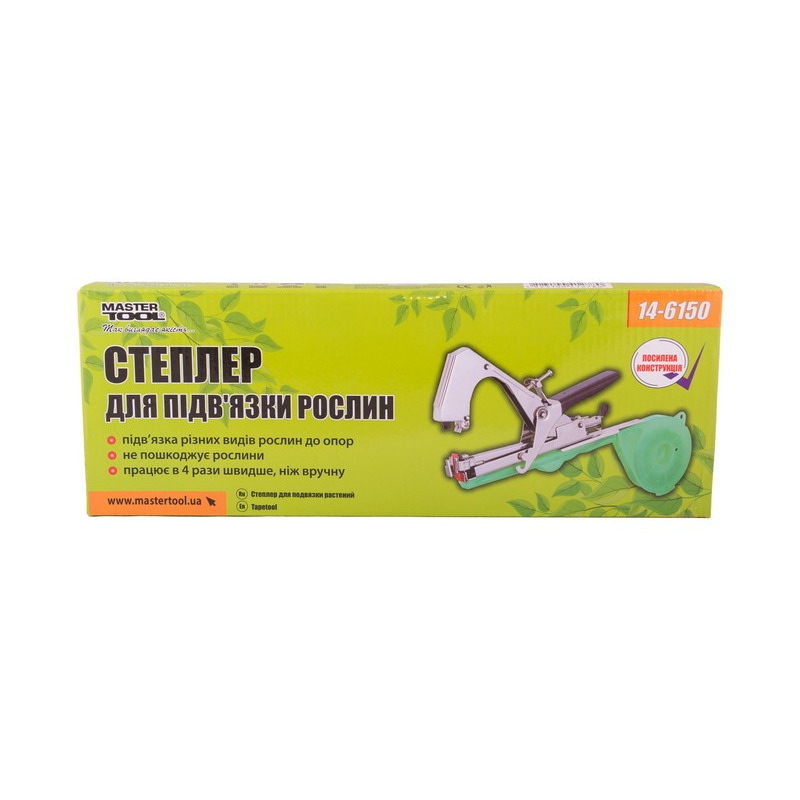 Степлер для подвязки усиленный (тапенер), регулировка раскрывания, MASTER TOOL 14-6150