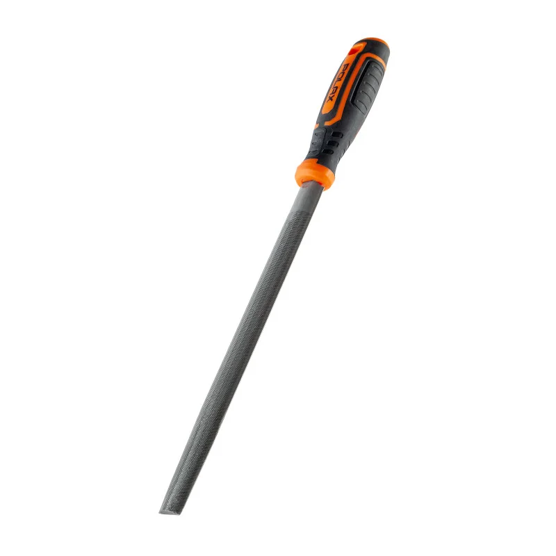 Напилок напівкруглий 200мм, сталь Т10 "POLAX" 41-025