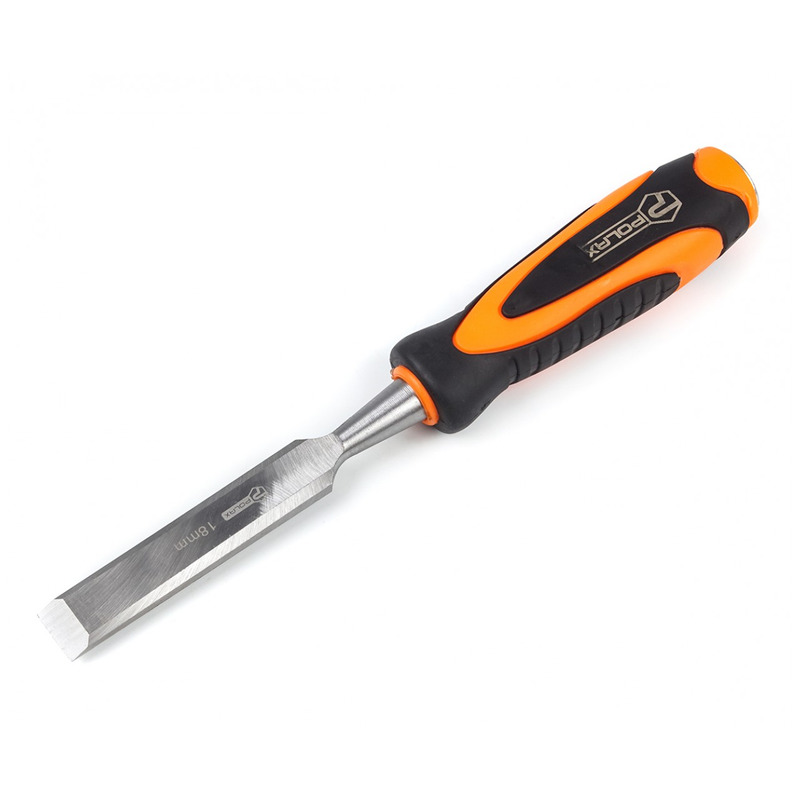 Стамеска ударная  двухкомп ручка 18mm "POLAX" 41-013