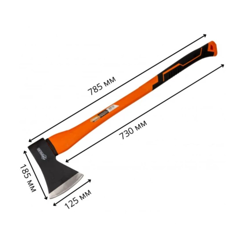 Топор фиберглассовая ручка 1,25кг «POLAX» 36-043