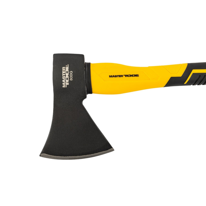Топор 800 г HRC 50 рукоятка фибергласовая 370 мм MASTER TOOL 05-0905