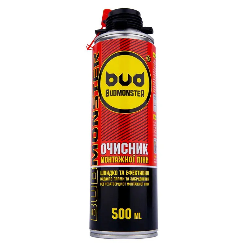 Очисник монтажної піни 500 мл 1/12 BUDMONSTER 20212