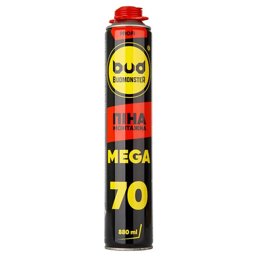Піна професійна Мега 70л 880 мл 1/12 BUDMONSTER 88323