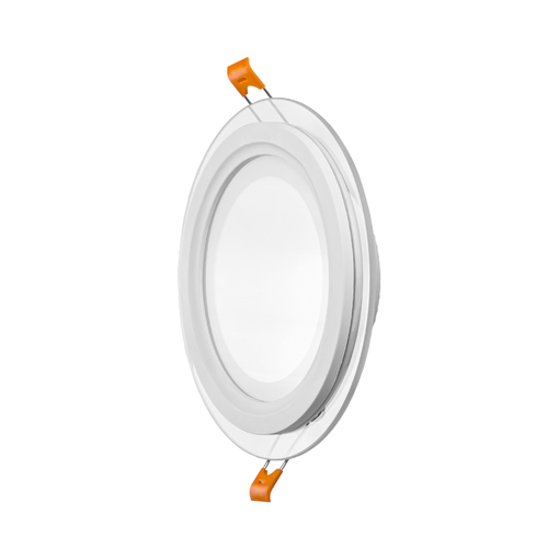 LED панель "Сяйво" 6W 450Lm 4500K + жовтий 85-265V коло + скло "LEMANSO" LM1036