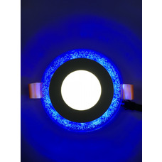 LED панель "Бульбашки" 3+3W с синей подсветкой 350Lm 4500K 175-265V "LEMANSO" LM906 круг