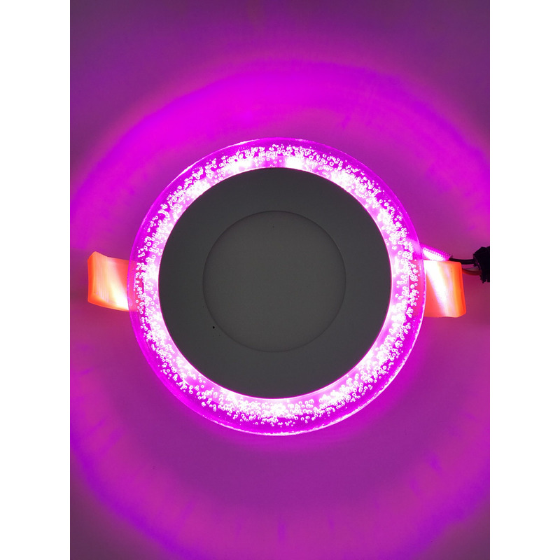 LED панель "Бульбашки" 3+3W з рожевим підсвічуванням 350Lm 4500K 175-265V "LEMANSO" LM906 коло