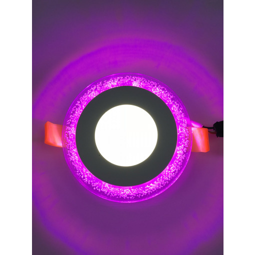 LED панель "Бульбашки" 3+3W з рожевим підсвічуванням 350Lm 4500K 175-265V "LEMANSO" LM906 коло