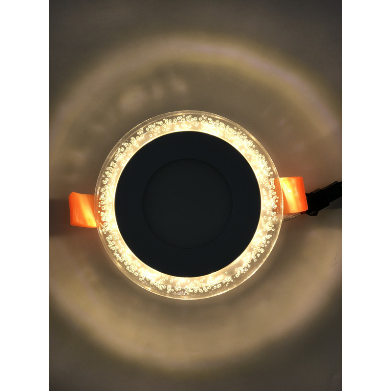 LED панель "Бульбашки" 3+3W с жёлтой подсветкой 350Lm 4500K 175-265V "LEMANSO" LM906 круг