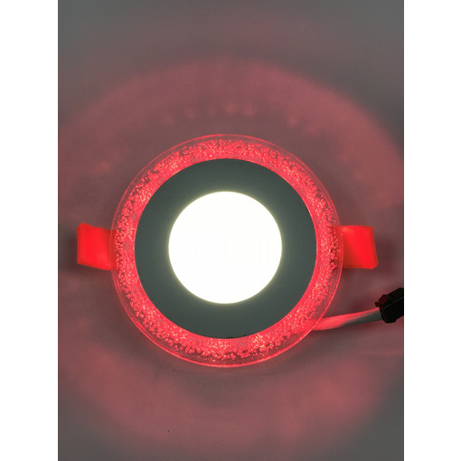 LED панель "Бульбашки" 3+3W з червоним підсвічуванням 350Lm 4500K 175-265V "LEMANSO" LM906 коло