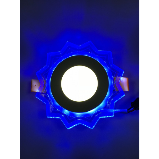 LED панель "Сонечко" 3+3W з синім підсвічуванням 320Lm 4500K 175-265V "LEMANSO" LM907 коло