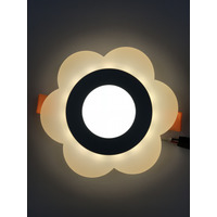 LED панель "Молочная ромашка" 3+3W с жёлтой подсветкой 320Lm 4500K 175-265V "LEMANSO" LM908 круг