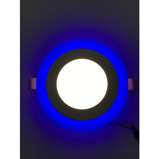 LED панель 12+4W з синім підсвічуванням 4500K коло "LEMANSO" LM497