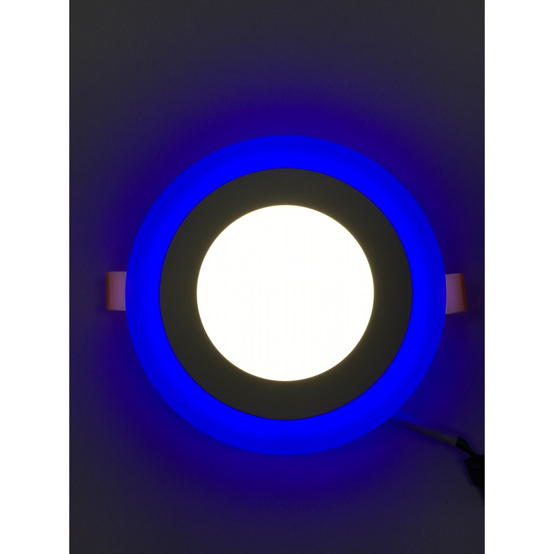 LED панель 12+4W з синім підсвічуванням 4500K коло "LEMANSO" LM497