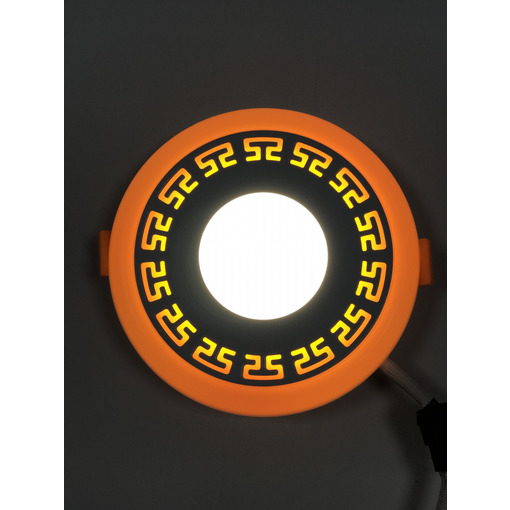 LED панель "Грек" 3+3W з жовтим підсвічуванням 350Lm 4500K 85-265V коло "LEMANSO" LM533