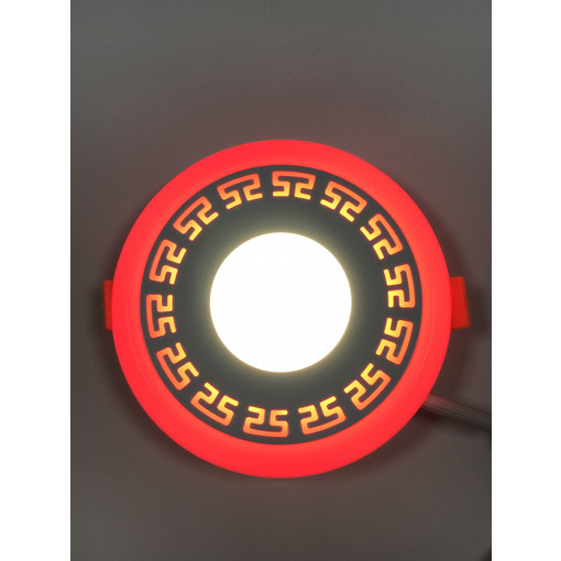 LED панель "Грек" 6+3W з червоним підсвічуванням 540Lm 4500K 85-265V коло "LEMANSO" LM555