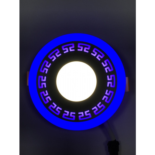 LED панель "Грек" 12+6W з синім підсвічуванням 1080Lm 4500K 85-265V коло "LEMANSO" LM543