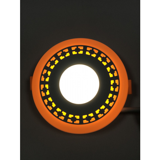 LED панель "Кубики" 3+3W з жовтим підсвічуванням 350Lm 4500K 85-265V коло "LEMANSO" LM554