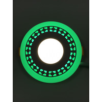 LED панель "Кубики" 6+3W із зеленим підсвічуванням 540Lm 4500K 85-265V коло "LEMANSO" LM541