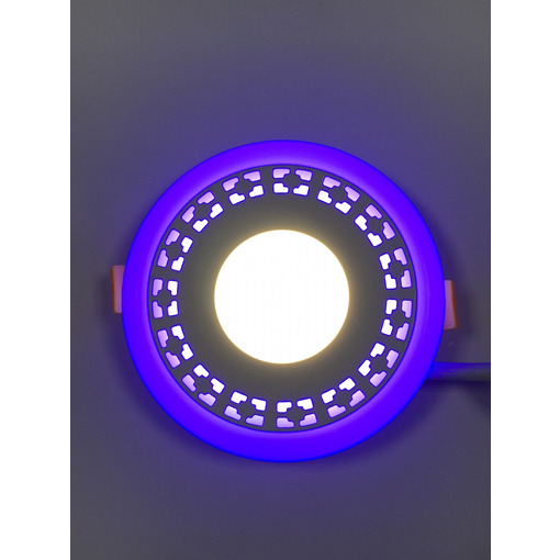 LED панель "Кубики" 12+6W з синім підсвічуванням 1080Lm 4500K 85-265V коло "LEMANSO" LM546