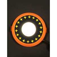 LED панель "Зірки" 6+3W з жовтим підсвічуванням 540Lm 4500K 85-265V коло "LEMANSO" LM540