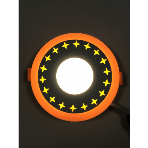 LED панель "Зірки" 3+3W з жовтим підсвічуванням 350Lm 4500K 85-265V коло "LEMANSO" LM535