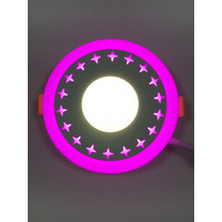 LED панель "Зірки" 6+3W з рожевим підсвічуванням 540Lm 4500K 85-265V коло "LEMANSO" LM540