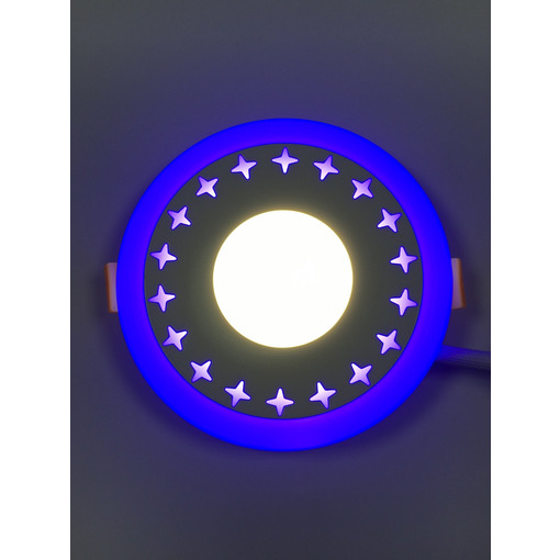 LED панель "Зірки" 12+6W з синім підсвічуванням 1080Lm 4500K 85-265V коло "LEMANSO" LM545