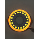 LED панель "Точечки" 3+3W с жёлтой подсветкой 350Lm 4500K 85-265V круг "LEMANSO" LM537