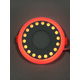 LED панель "Точечки" 3+3W с красной подсветкой 350Lm 4500K 85-265V круг "LEMANSO" LM537