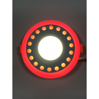 LED панель "Точечки" 6+3W с красной подсветкой  540Lm 4500K 85-265V круг "LEMANSO" LM542