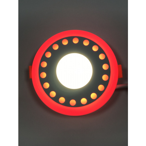 LED панель "Крапочки" 3+3W з червоним підсвічуванням 350Lm 4500K 85-265V коло "LEMANSO" LM537